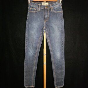 Free People Dark Denim Skinny Jeans 24